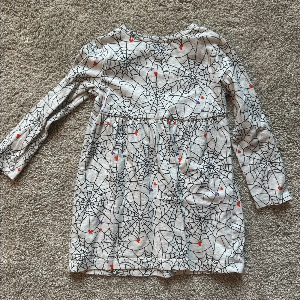 Carters Halloween long sleeve dress Halloween Outfit spider webs size 5T